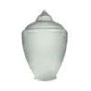 Clear Polycarbonate Medium Acorn with 6 Inch Solid Flange 