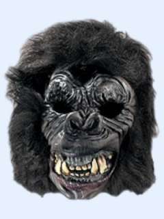 Halloween 3/4 Head Gorilla Mask with Black Hair   3048  