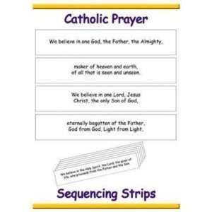  Catholic Prayer Sequencing Strips Set D (CPSS11D) Health 