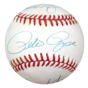 Pete Rose Signed Ball   Joe Morgan Dave Conception George Foster 