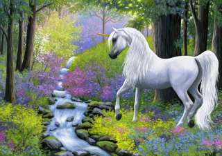 Unicorn horse forest fantasy limited edition aceo print  
