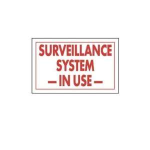 Surveillance System In Use Store Policy Signs  11W X 7H