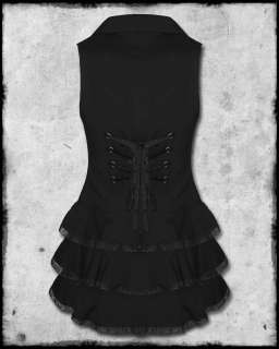 SPIN DOCTOR BLACK COPPER STEAMPUNK VICTORIAN GOTHIC BEATRICE WAISTCOAT 