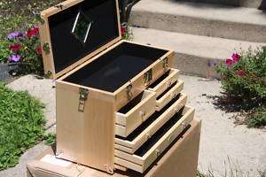   New Maple/Nickel Tool Box   New in Box US Made in Dayton, OH  