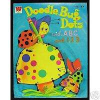 DOODLE BUG DOTS COLORING BOOK 1972   UNUSED  