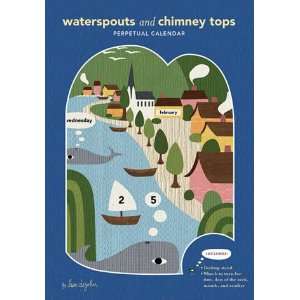  Waterspouts and Chimney Tops Perpetual Desk Calendar 