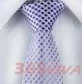 A62 Dark Blue Stripes Mens 100% Woven Silk 3 Neck Tie  
