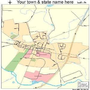  Street & Road Map of Emmitsburg, Maryland MD   Printed 