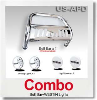Combo01 07 Highlander Bull Bar S/S+Westin Light  