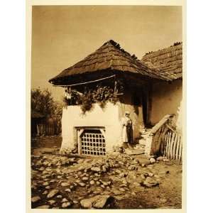  1932 Romania Valcea Peasant House Home Architecture 