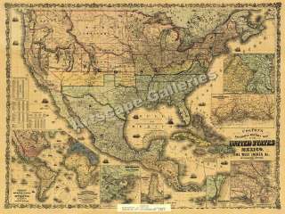   and Military Map of the United States, Mexico, and the West Indies