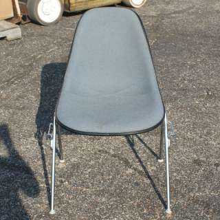 Herman Miller Eames Blue Fabric Shell Chair  