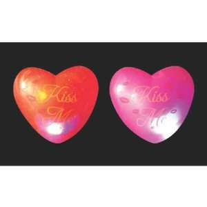   Blank kiss me heart ring with flashing LED lights.