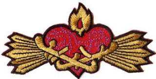  ChuckWagon Artist Patch   Sacred Wings Barb Wire Heart Clothing