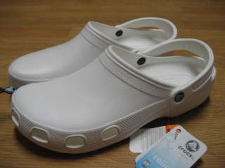 NWT CROCS RELIEF RX Pure WHITE 4 5 6 7 9 10 11 12 13  