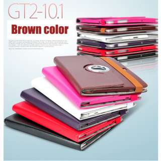 Leather Case Stand for Samsung Galaxy Tab 10.1 P7510 CASE360°Rotating 