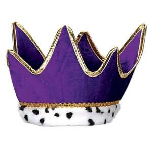 Plush Purple Royal Crown for Plays and Pretend for Plays and Pretend 