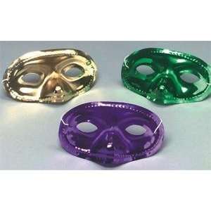  S&S Worldwide Mardi Gras Half Mask   Metallic (Pack of 24 