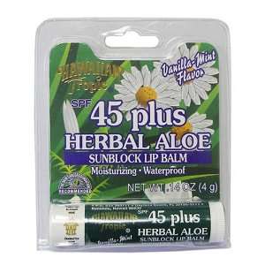   Aloe Waterproof Sunblock Lip Balm SPF 45+ [2 PACK] 