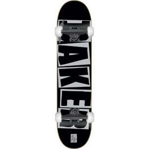  Baker Brand Logo Black/Silver Complete Skateboard   8.25 w 