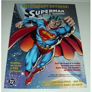   Superman The Man of Tomorrow DC Comics Promo Poster 