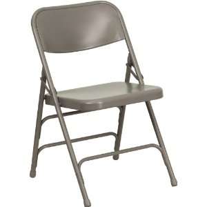   Hinged Gray Metal Folding Chair   Flash Furniture HA MC 309AS GY GG