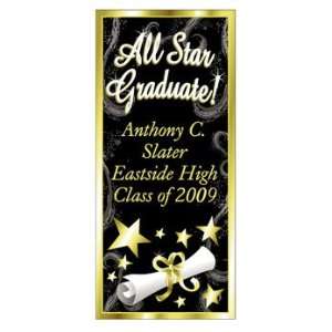 Personalized All Star Graduate Door Cover   Party Decorations & Door 