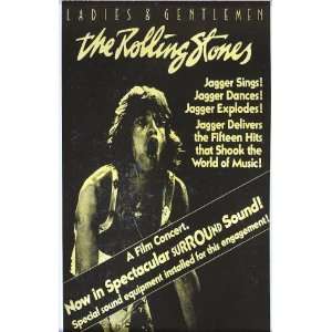 The Rolling Stones a Film Concert in Surround Sound 14 X 22 Vintage 