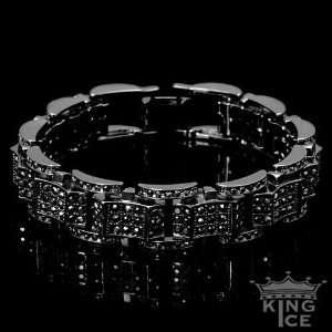  All Black Everything CZ Hip Hop Fashion Bracelet Jewelry