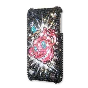  Glowing Hearts Swarovski Crystal iPhone 4 and 4S Case 