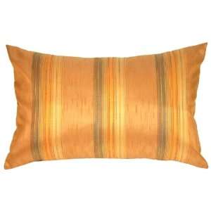  Pillow Decor   Soft Stripes Rectangular in Orange 