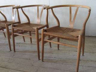 Hans Wegner Danish Modern Chairs , Y Chairs   Authentic Vintage SET OF 