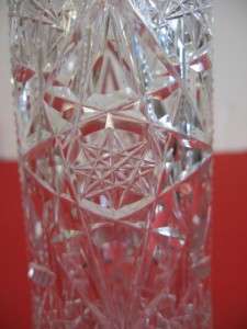 American Brilliant Cut Glass 8 Vase   unknown pattern   ABP  