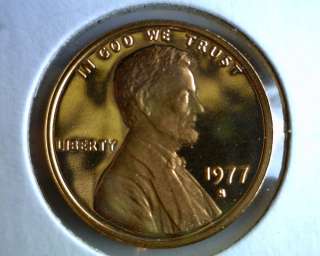 1977 S PROOF Abraham Lincoln Cent   Penny DCAM  