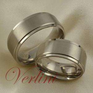   Rings Matching Set His & Her Matte Wedding Anniversary Jewelry  