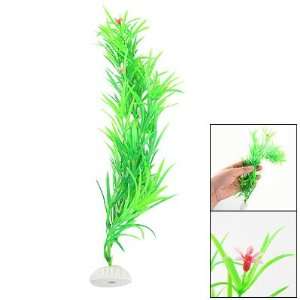   Aquascaping Plastic Grass Red Flower Green Plants