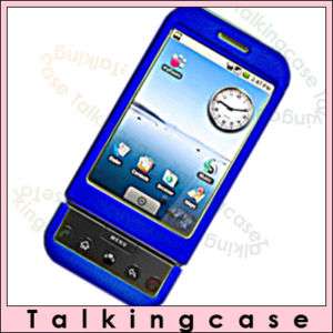 BLUE RUBBERIZE COVER CASE FOR HTC GOOGLE G1 T MOBILE  