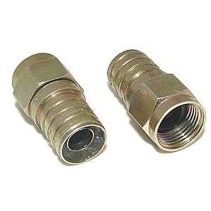 25 pk weatherproof F male RG6 coax cable connector plug  