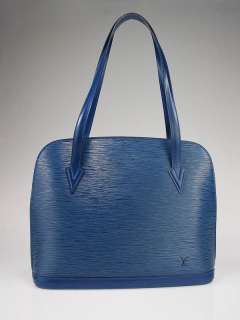 Louis Vuitton Toledo Blue Epi Leather Lussac Tote Bag  