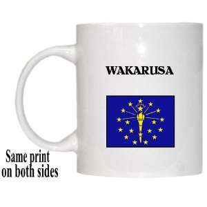  US State Flag   WAKARUSA, Indiana (IN) Mug Everything 