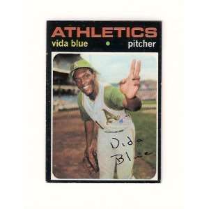  Vida Blue 1971 Topps Baseball (Oakland As) (San Francisco 
