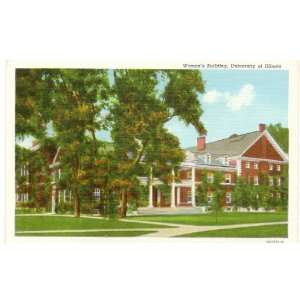 1930s Vintage Postcard Womens Building at Univeristy of 