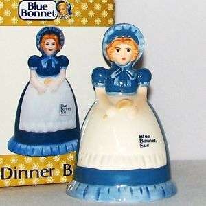 ADVERTISING~BLUE BONNET~1989 Benjamin & Medwin Figural Bell~Sue 