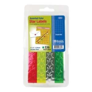  BAZIC Assorted Color Foil Star Label (336/Pack) Case Pack 