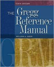 The Gregg Reference Manual, (0072936037), William A. Sabin, Textbooks 