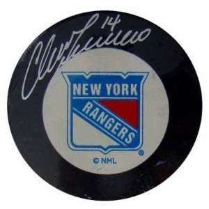   Rangers Hockey Puck w/Case   Autographed NHL Pucks