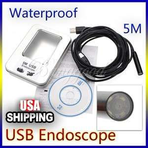   Endoscope Waterproof Inspection Snake Tube Home Video Camera US  