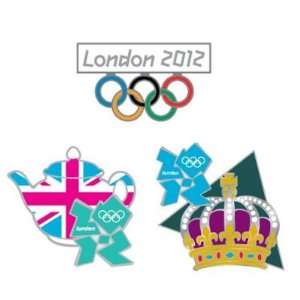 Summer Olympics London 2012 England Olympic Games Classic Pin Set of 3 