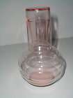 pink depression glass bedroom water set tumble up 