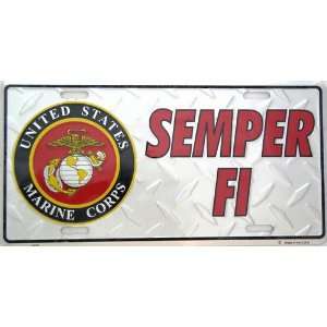  Semper Fi License Plate Frame 